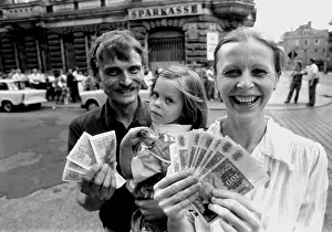 Geld: GDR - German reunification - Currency union