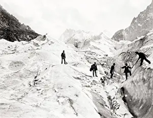 Dent: The Geant Glacier, Mont Blanc, Alps