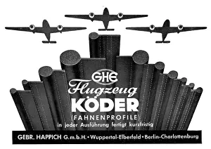 G.m.b.h: Gebr.Happich. Flugzeug KODER Fahnenprofile