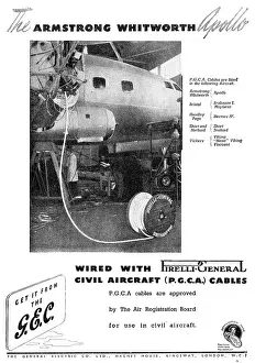 Pirelli: GEC Pirelli (PGCA) Aircraft Electrical Cables 1949