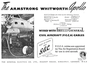 Pirelli: G.E.C. Pirelli (P.G.C.A.) Cables For Aircraft
