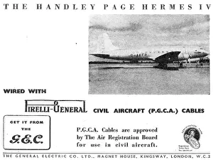 Pirelli: G.E.C. Pirelli (P.G.C.A.) Cables For Aircraft