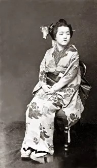 Geisha, Japan, circa 1870s