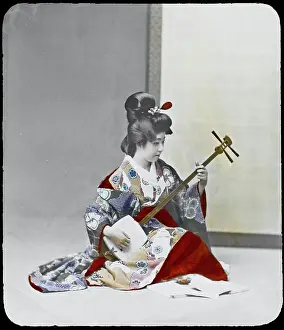 Practises: Geisha Playing Shamisen