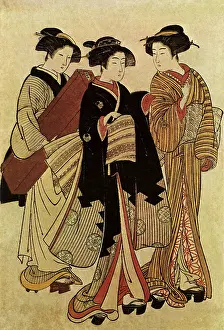 Maidservant: Two Geisha and a Tea House Maid