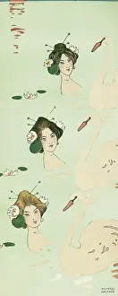 Signifying: Three geishas and swans