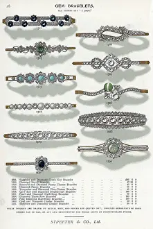 Opal: Gem bracelets in sapphire, diamond, turquoise