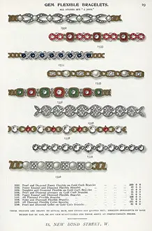 Streeter: Gem flexible bracelets in pearl, diamond
