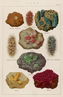 Gemstones: GEMS EMBEDDED IN ROCKS