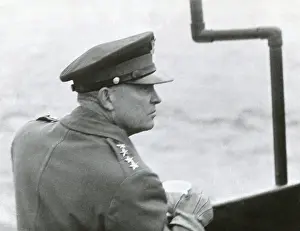 English Channel: Gen. Dwight Eisenhower sailing to the Normandy landing