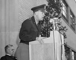 Naca: Gen. Eisenhower speaking at the Aircraft Engine