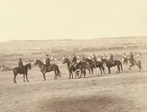 Lakota: Gen. Miles and staff viewing the hostile Indian