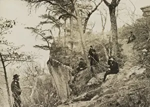 Chattanooga: Gen. Ulysses Grant (far left) with his staff