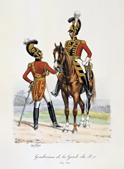 Histoire: Gendarmes of the Royal Guard, 1814-1815. From