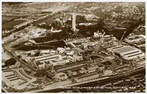 Tait: General aerial view, Empire Exhibition, Glasgow, Scotland