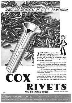 Rivets: General Aircraft GAL Cox Rivets, Clamps & Distance Tubes
