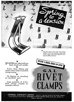 Rivets: General Aircraft GAL Cox Rivets, Clamps & Distance Tubes