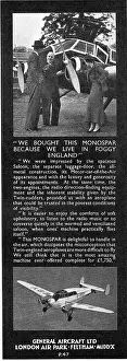 Monospar: General Aircraft Monospar