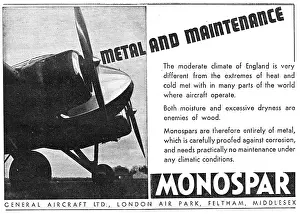 Monospar: General Aircraft Monospar