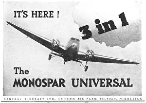 Monospar: General Aircraft Monospar Universal 3 in 1