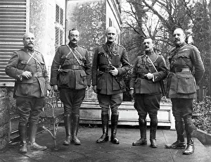 Allenby: General Allenby with Spanish Generals