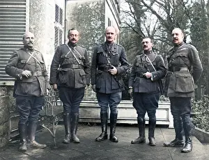 Allenby: General Allenby with Spanish Generals