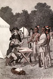 Lcgr1906: General Anthony Wayne at the signing of the
