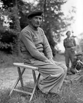 Directors Chair: General Bernard Montgomery during a press conference