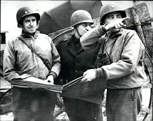 Exclusive: General Bradley, Major General Royce, Major Hanson, WW2