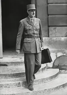 Degaulle: General Charles de Gaulle leaves the a Consul