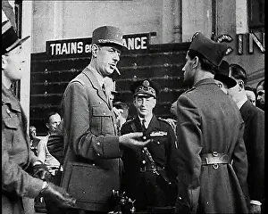 Gaulle: General Charles De Gaulle Talking With Other