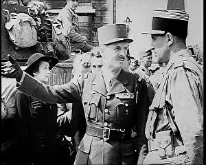 Gaulle: General Charles De Gaulle Talking With Other