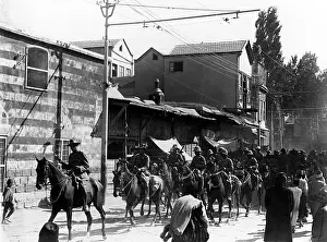 Wires: General Chauvel and troops riding through Damascus