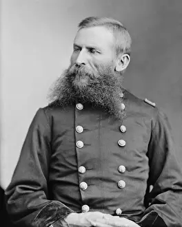 Geronimo: General Crook (with a full beard, seated in