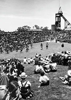 Proprietary: General mine dance scene. Arena designed by Hugh Tracey