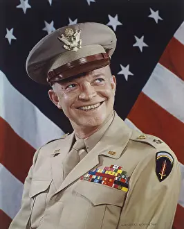 Bsic: General Dwight Eisenhower in a 1945 portrait by