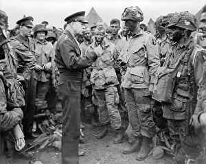 Lcgr1310: General Dwight Eisenhower talked to paratroopers