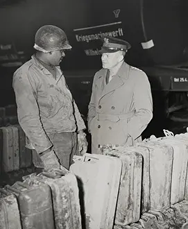 Lcgr1310: General Dwight Eisenhower talks with African American