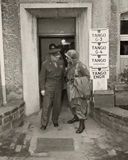 Ridgeway: General Dwight Eisenhower talks with Major Gen