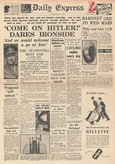 Ironside: General Edmund Ironside dares Hitler to attack