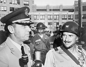 Lcgr1409: General Edwin Walker (left) with Col. William Kuhn