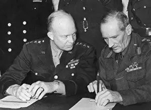Obscure: General Eisenhower and Field Marshal Montgomery, WW2