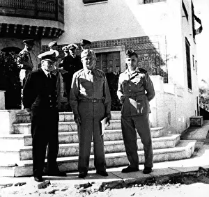 Tedder: General Eisenhower and Marshal Tedder, North Africa, WW2
