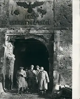 Julich: General Eisenhower visits Julich, Germany, WW2