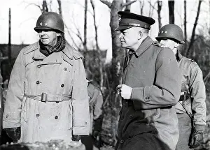 Julich: General Eisenhower visits Julich, Germany, WW2