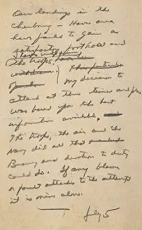 Unused: General Eisenhower's unused statement he drafted