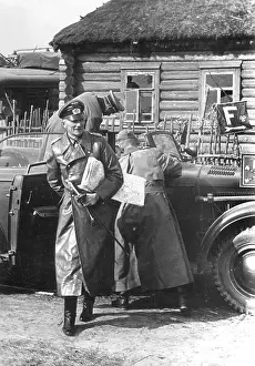 Fender: General Field Marshall Fedor von Bock during a frontline vis