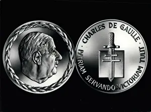 Gaullist: General de Gaulle commemorative medal