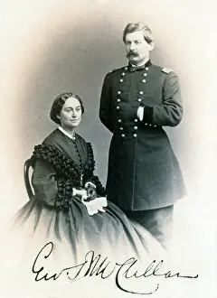Marcy: General George B. McClellan and his wife, ?