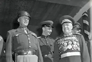 Marshalls: General George S. Patton (left) and Soviet Marshall